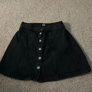 Urban Outfitters Black Button Down Jean Skirt Size Small